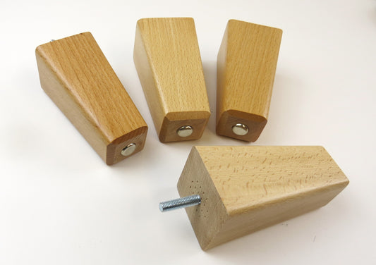 Light Wood Beech Square TapeRed Leg - Set Of 4 - Soft Options upholstery trim