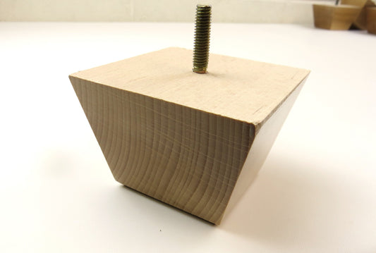 Light Wood Beech Square TapeRed Leg - Set Of 4