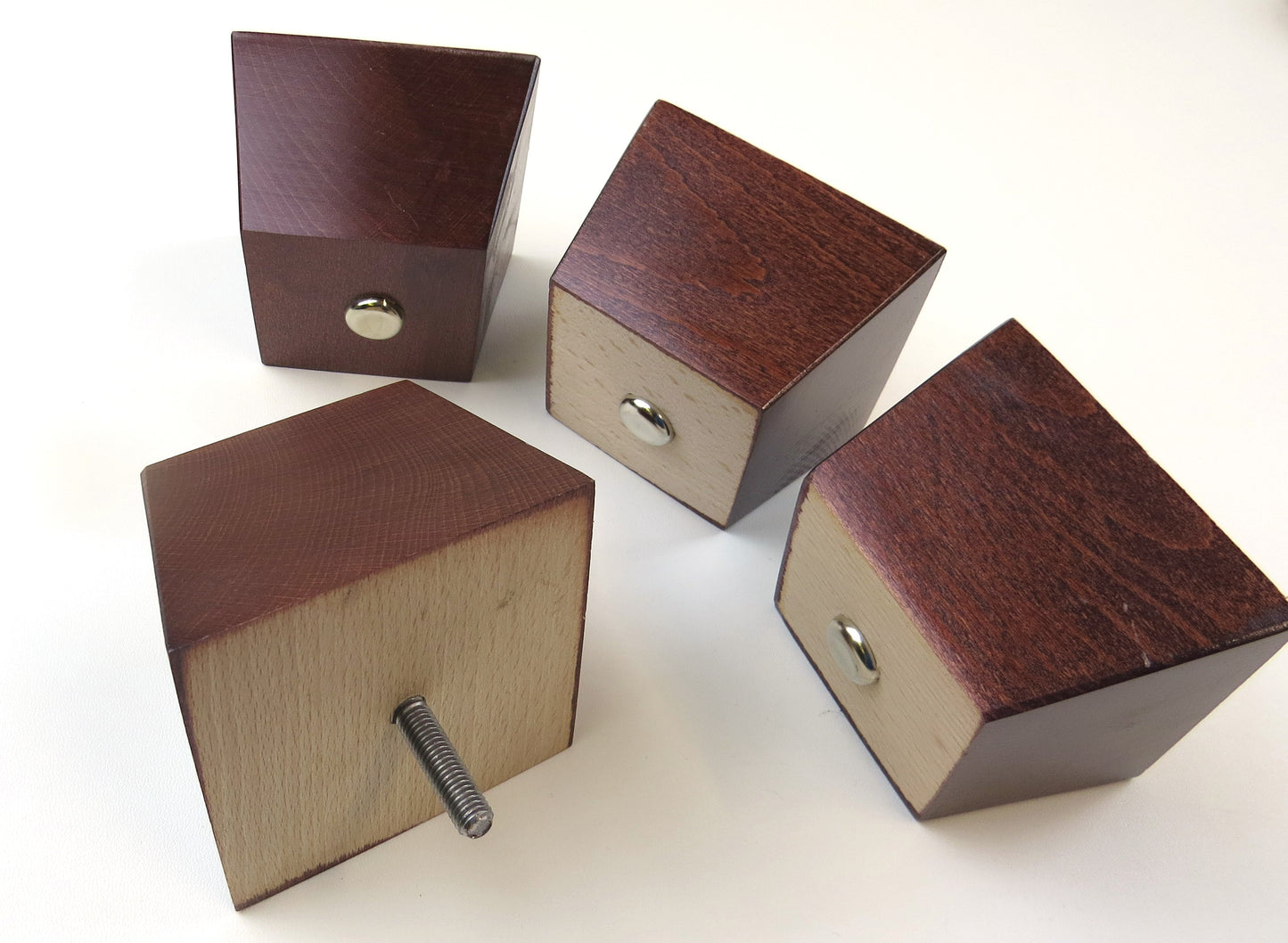 Mahogany Square TapeRed Leg - Set Of 4 - Soft Options upholstery trim