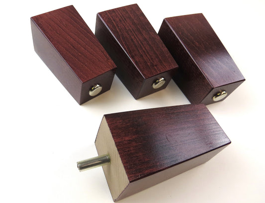 Mahogany Square TapeRed Leg - Set Of 4 - Soft Options upholstery trim