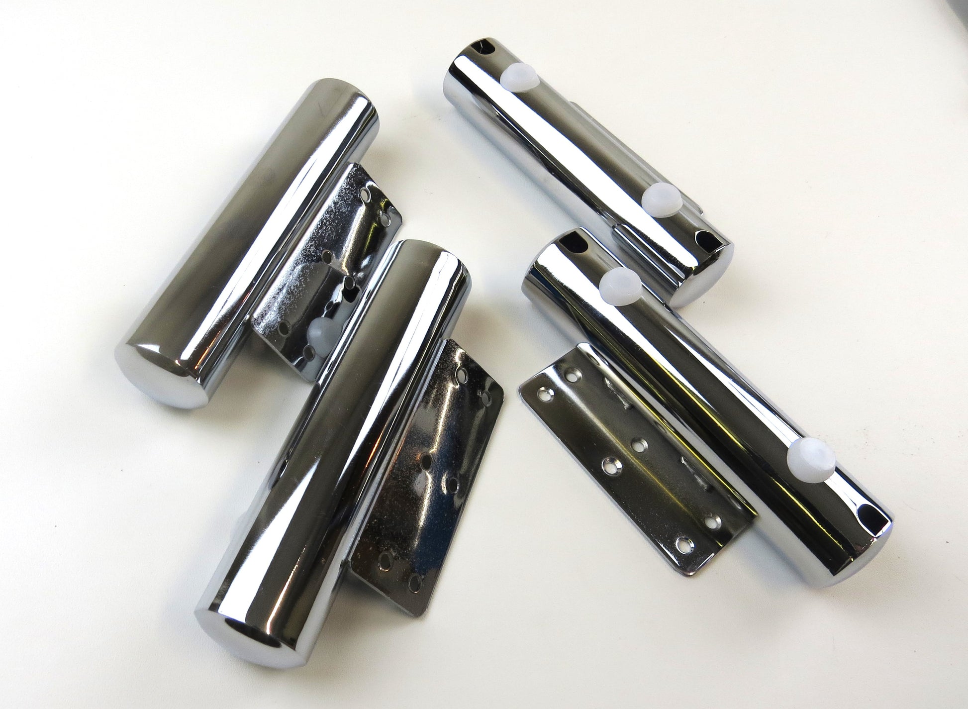 Tubular Chrome Metal Feet - Set Of 4