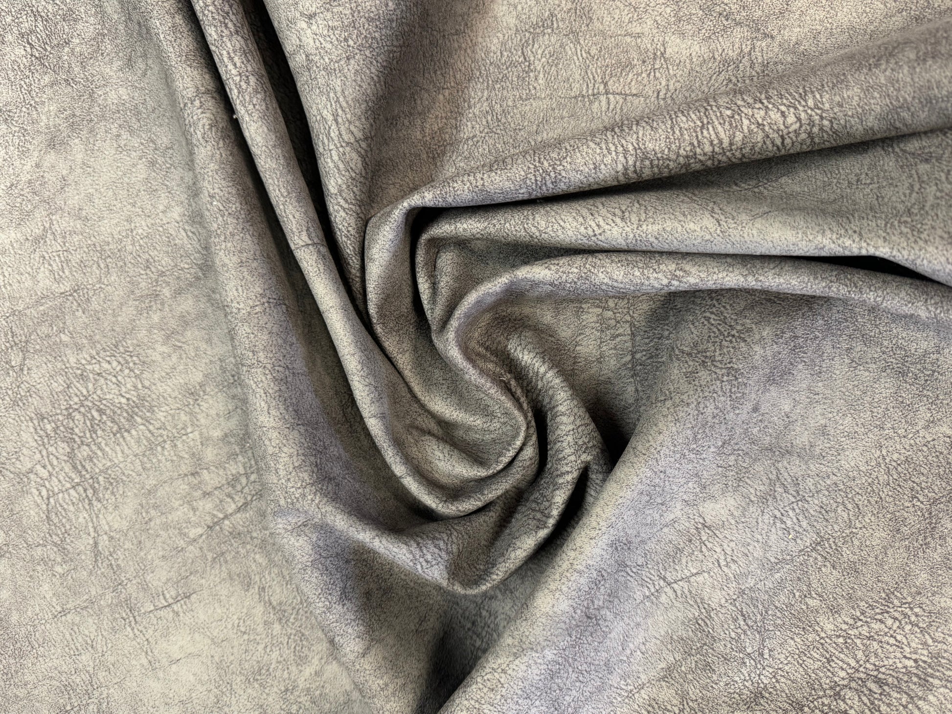Sheraton Grey Faux Suede Soft Feel Upholstery Fabric