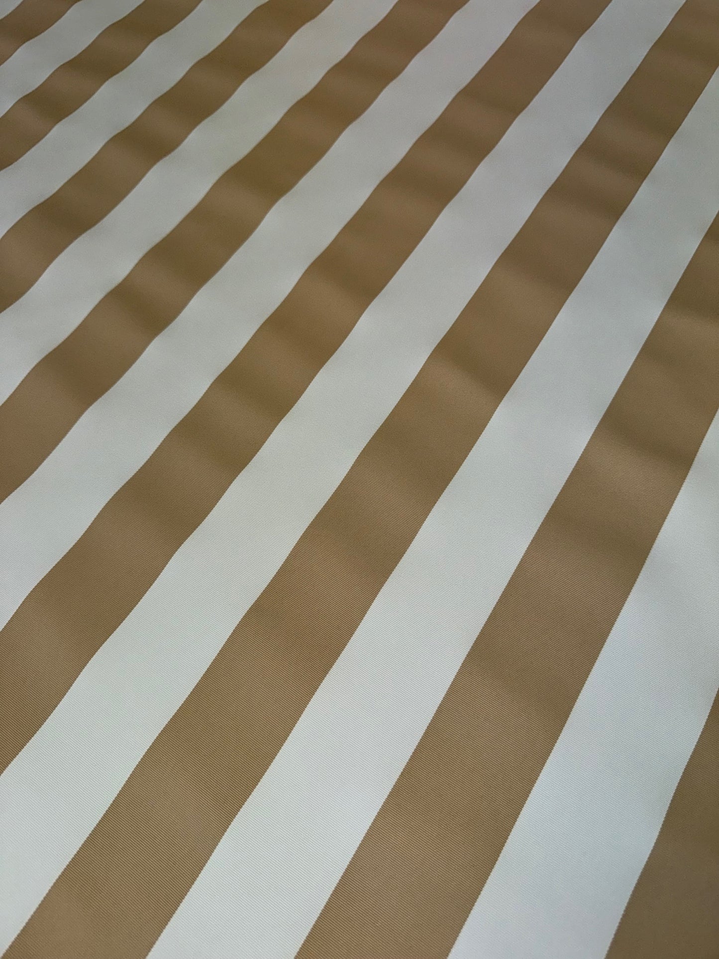Whitesands Beige Seaside Striped Outdoor Fabric