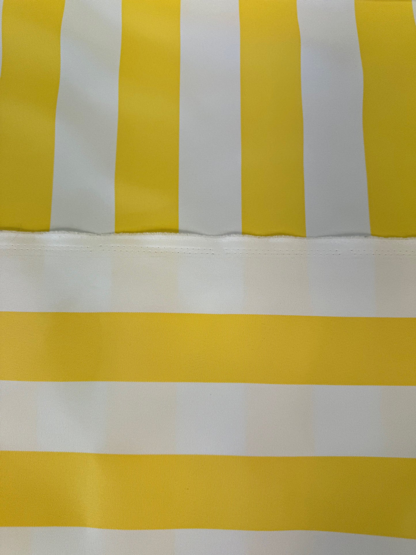 Whitesands Yellow Seaside Striped Outdoor Fabric