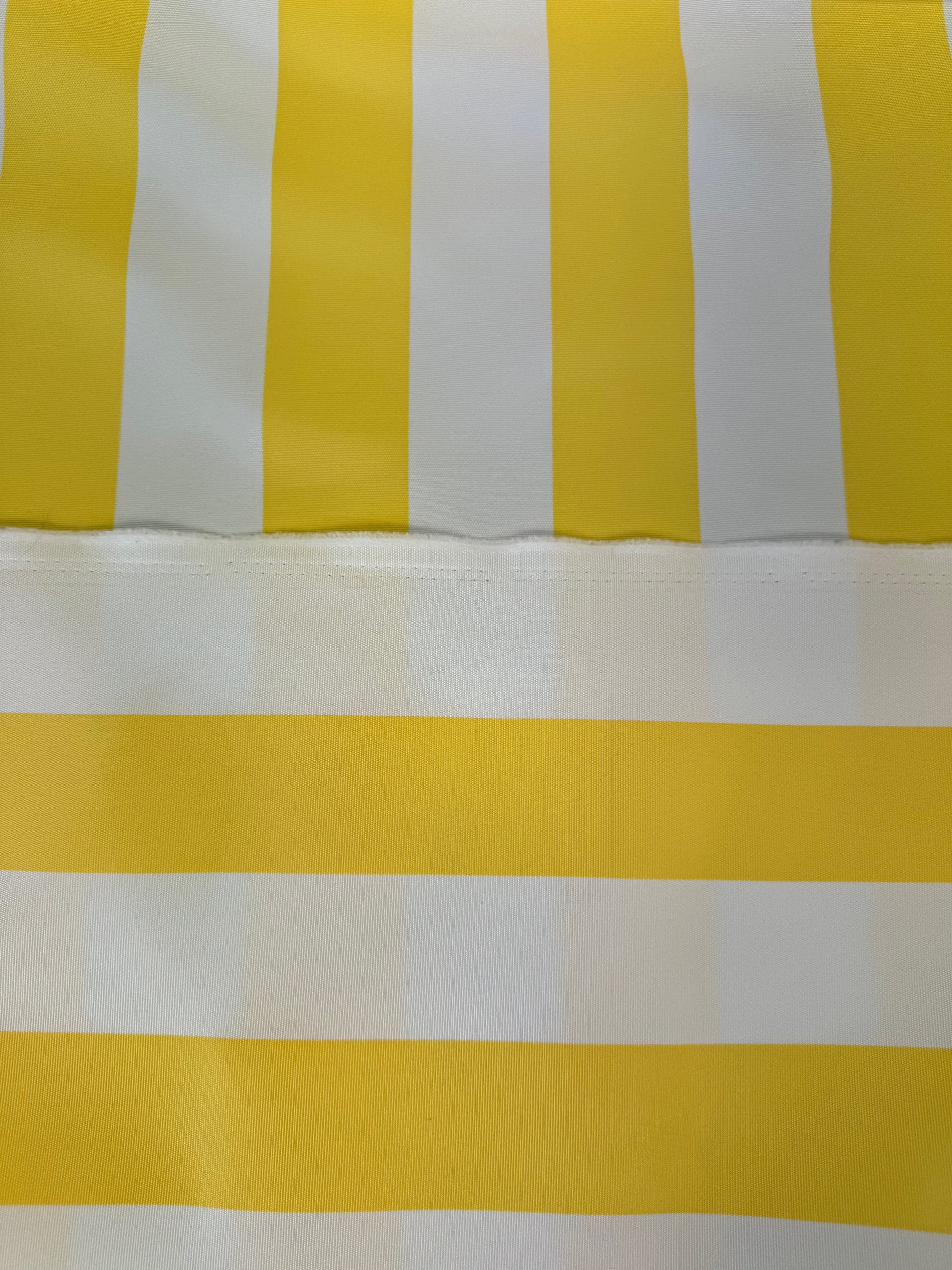 Whitesands Yellow Seaside Striped Outdoor Fabric
