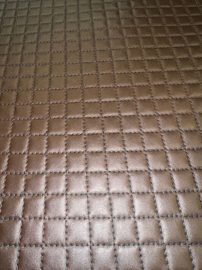 Luxury Diamond Quilted Vinyl - Chocolate - Soft Options upholstery trim