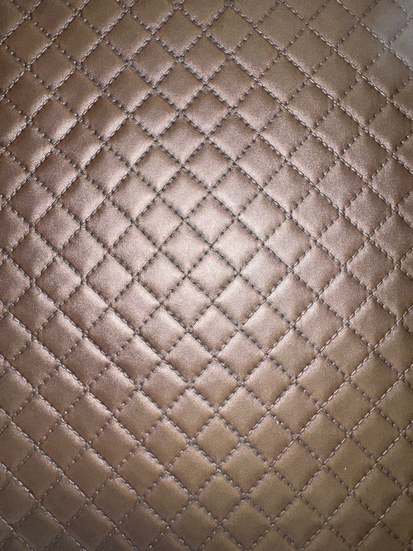 Luxury Diamond Quilted Vinyl - Chocolate
