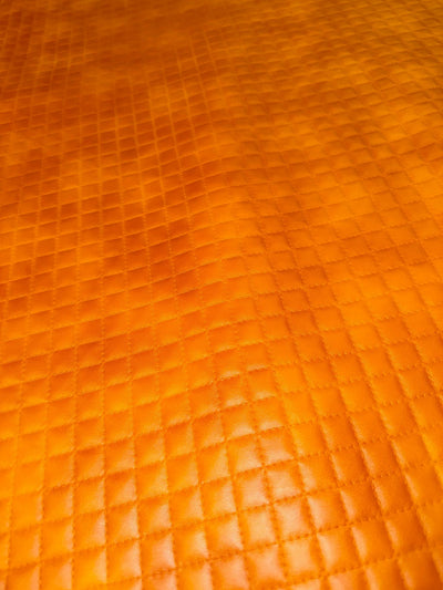 Luxury Diamond Quilted Vinyl - Tan Marbled - Soft Options upholstery trim