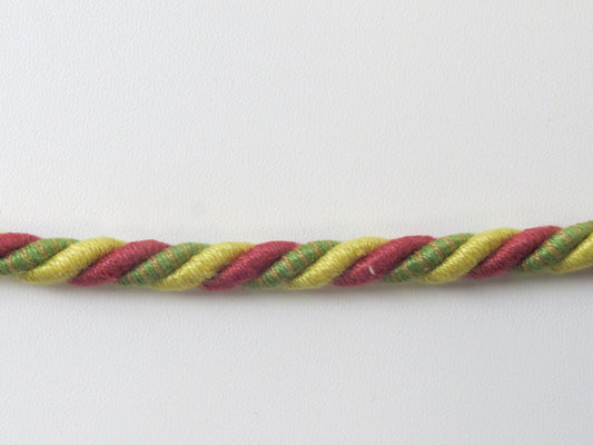 Upholstery Decorative Finishing Cord - Red/Yellow/Green Mix