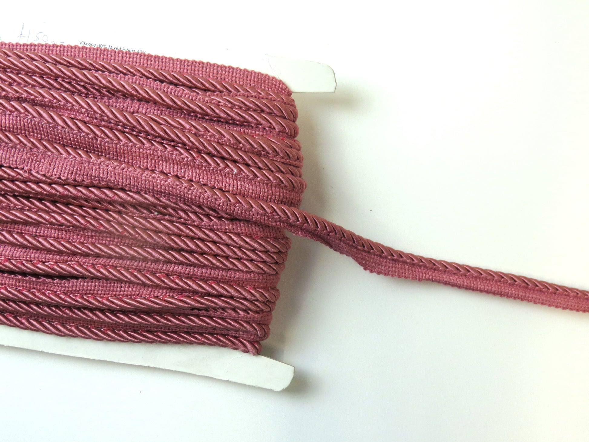 Upholstery Flanged Cord - Pink