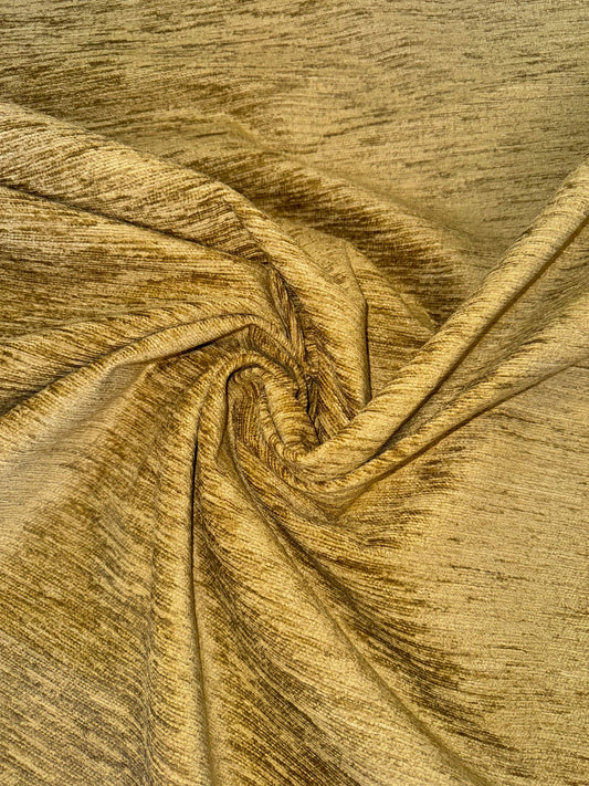 Warwick Brass Chenille Upholstery Fabric - Soft Options upholstery trim
