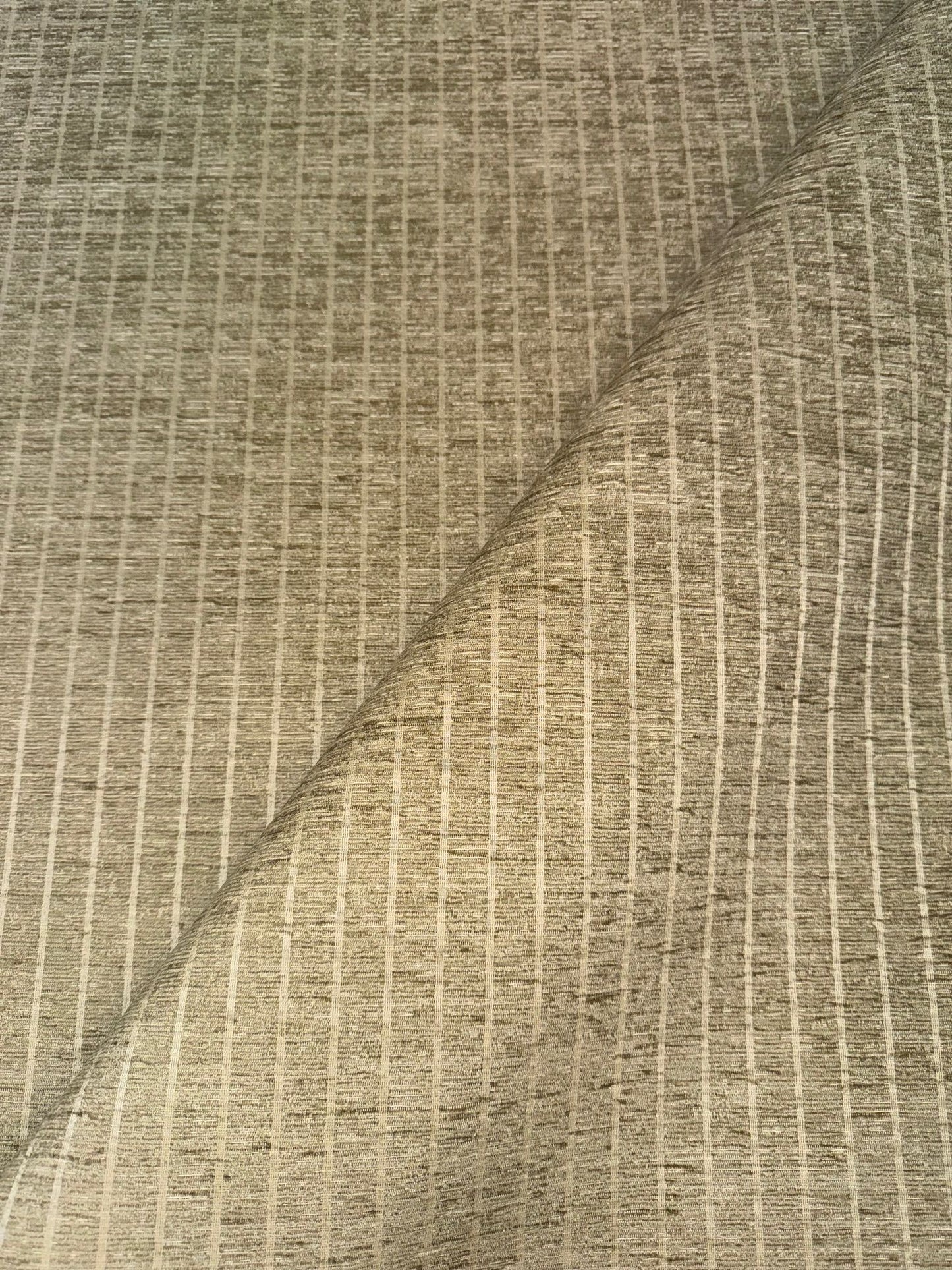 Conway Lichen Pin Stripe Chenille Upholstery Fabric - Soft Options upholstery trim
