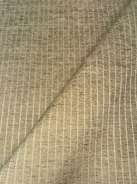 Conway Lichen Pin Stripe Chenille Upholstery Fabric - Soft Options upholstery trim