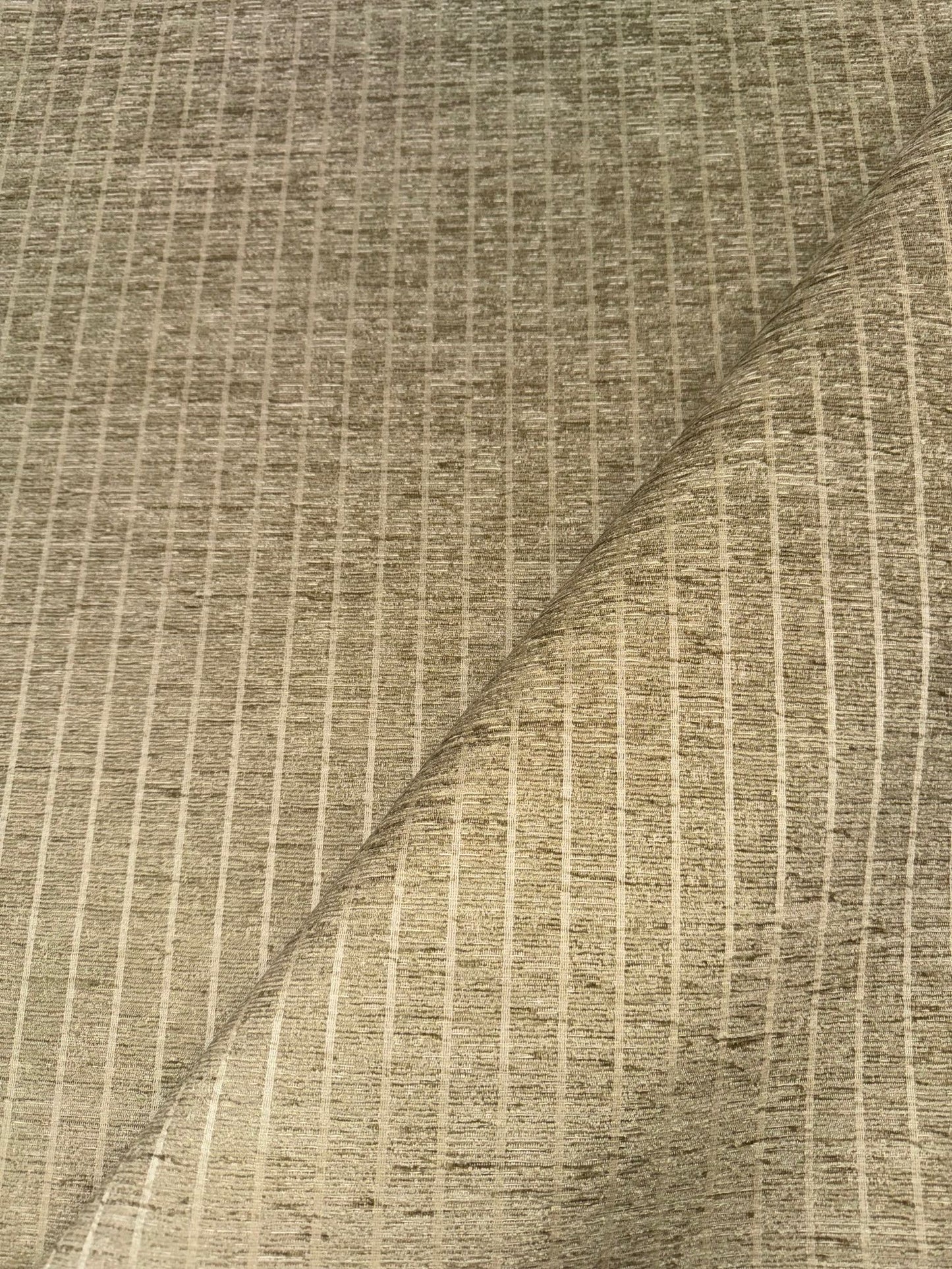 Conway Lichen Pin Stripe Chenille Upholstery Fabric