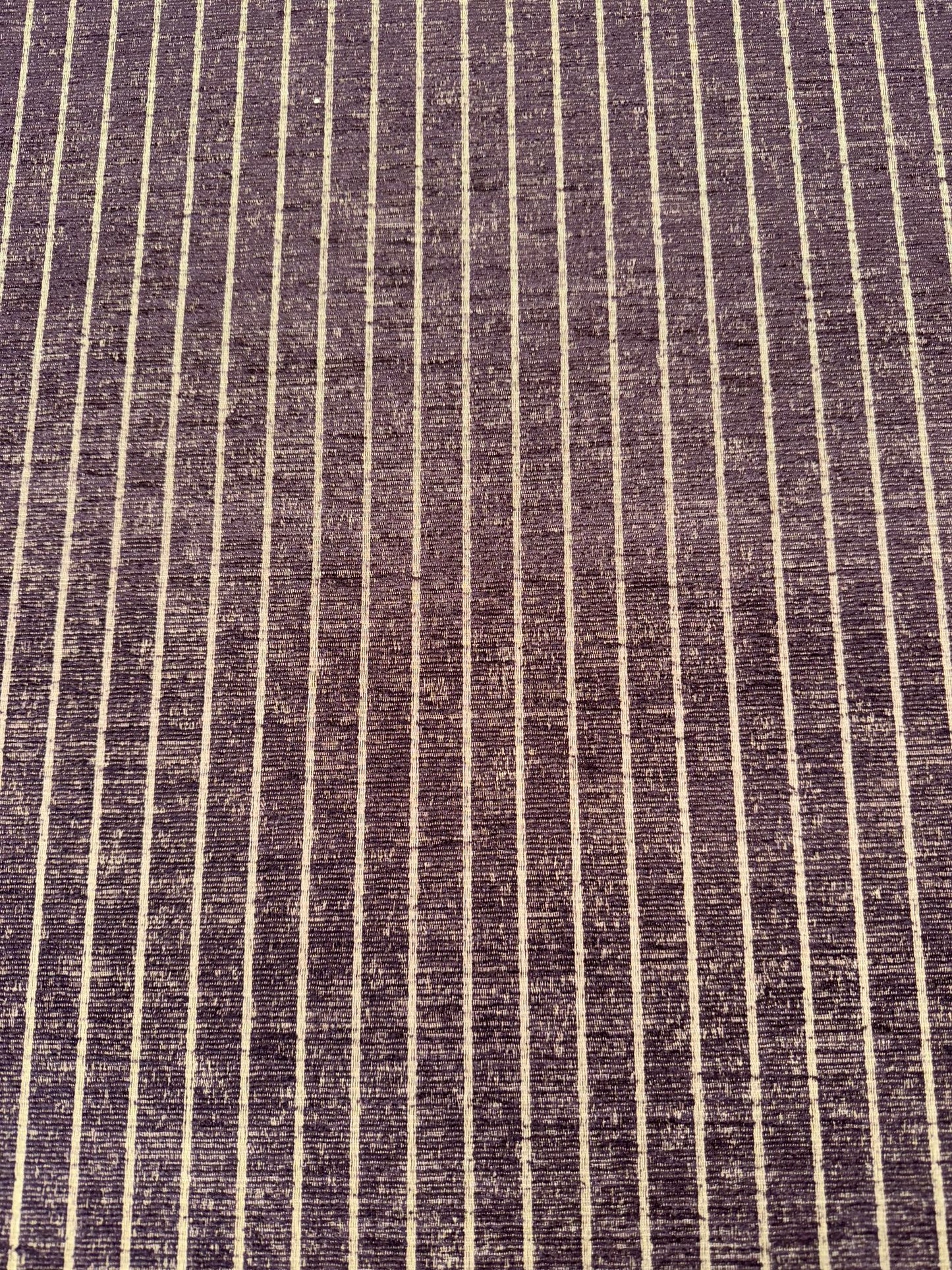 Conway Damson Pin Stripe Chenille Upholstery Fabric - Soft Options upholstery trim