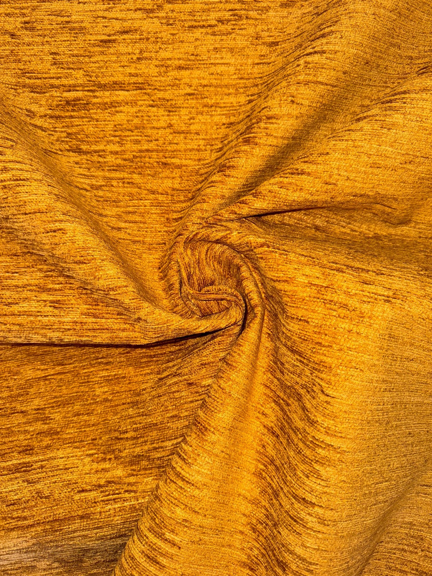 Canterbury Mustard Plain Chenille Upholstery Fabric