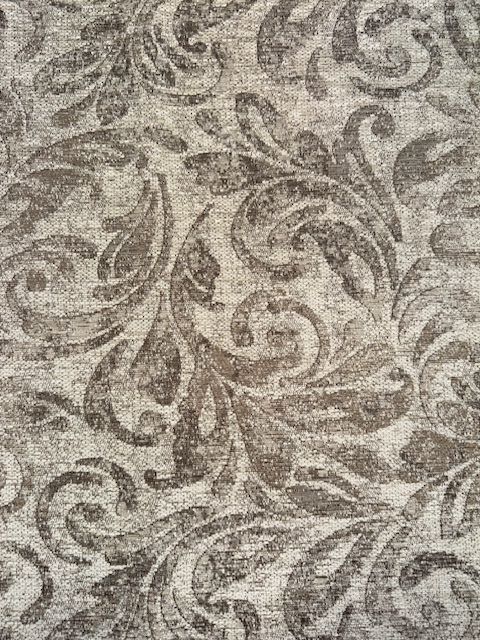 Murrayfield Scroll Sand Heavy Weave Upholstery Fabric - Soft Options upholstery trim