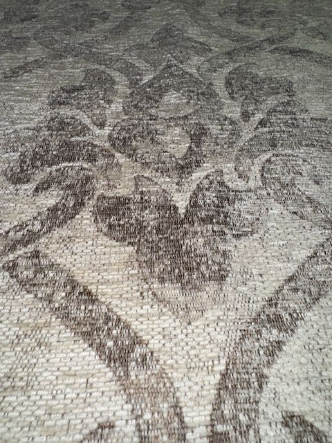Murrayfield Medallion Sand Heavy Weave Upholstery Fabric
