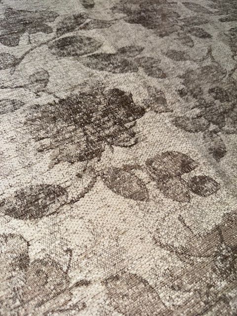 Murrayfield Floral Sand Heavy Weave Upholstery Fabric