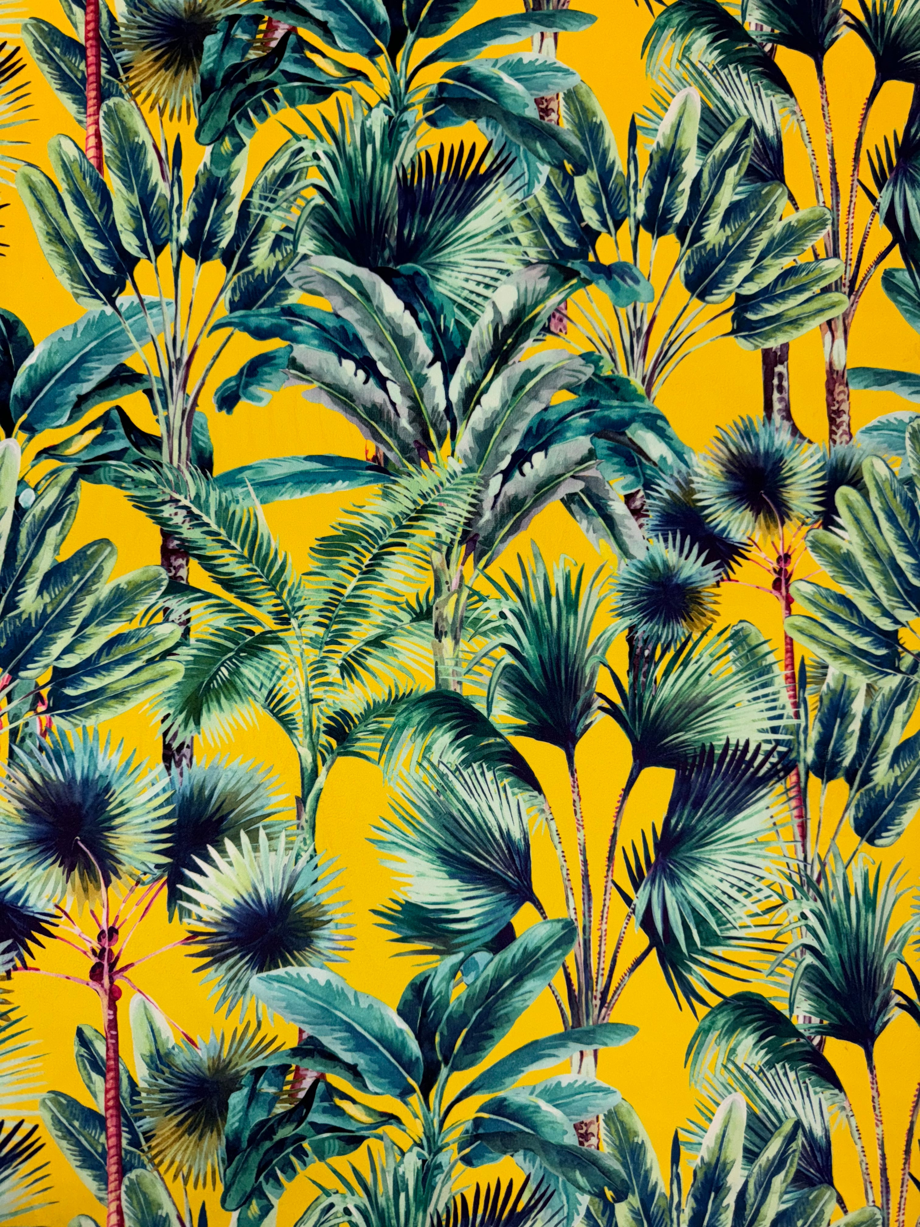 Tropical Kinhbalu Summer Printed Velvet Upholstery Fabric - Soft Options upholstery trim Soft Options Fabric Supplies