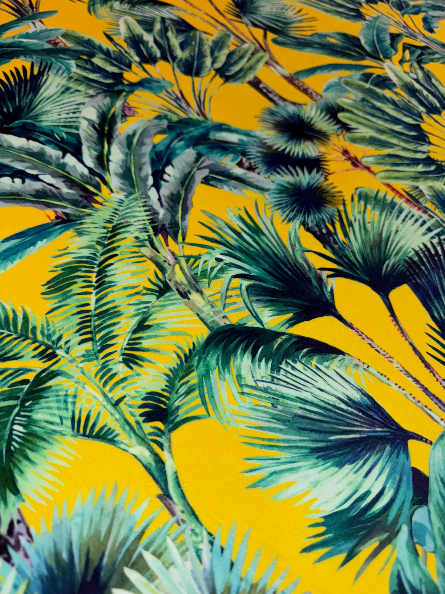 Tropical Kinhbalu Summer Printed Velvet Upholstery Fabric