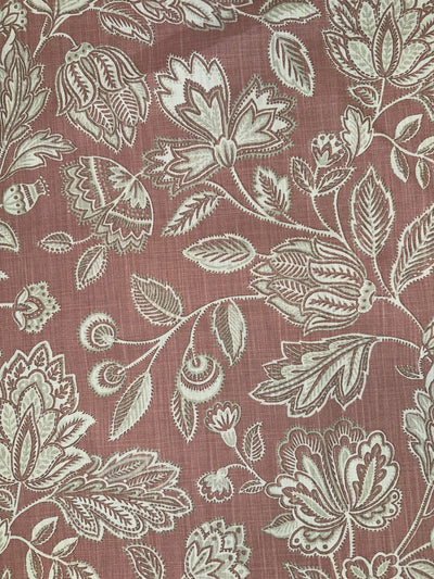 Porter and Stone Renesence Amore Rose 100% Cotton Woven Print Upholstery Fabric - Soft Options upholstery trim