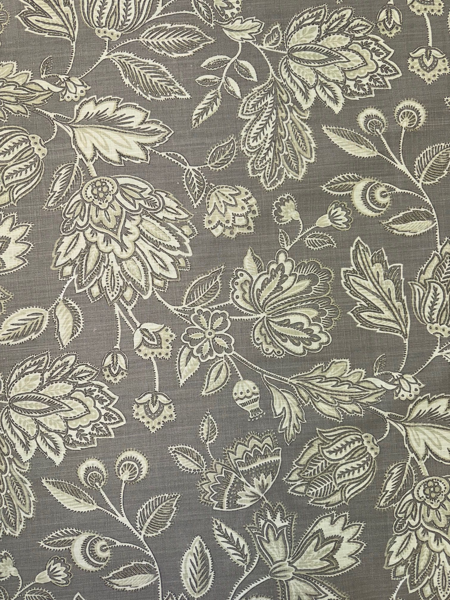 Porter and Stone Renesence Amore Dove 100% Cotton Woven Print Upholstery Fabric