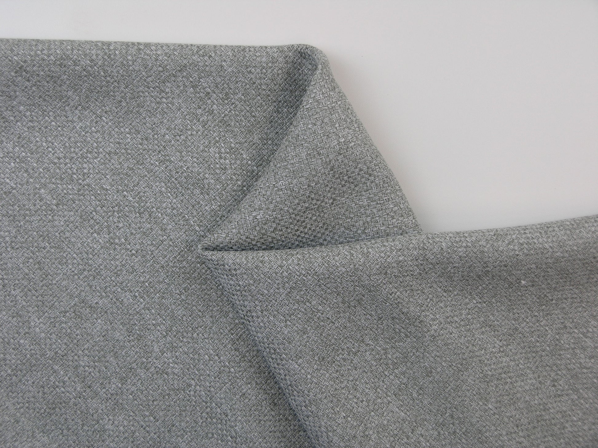 Norfolk Pastel Ash Flat Weave Upholstery Fabric
