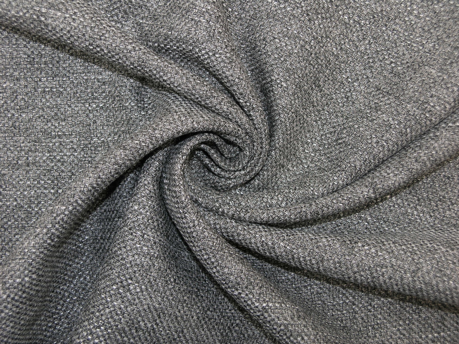 Berlin Graphite Mix Flat Weave Upholstery Fabric