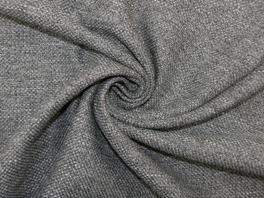 Berlin Graphite Mix Flat Weave Upholstery Fabric - Soft Options upholstery trim