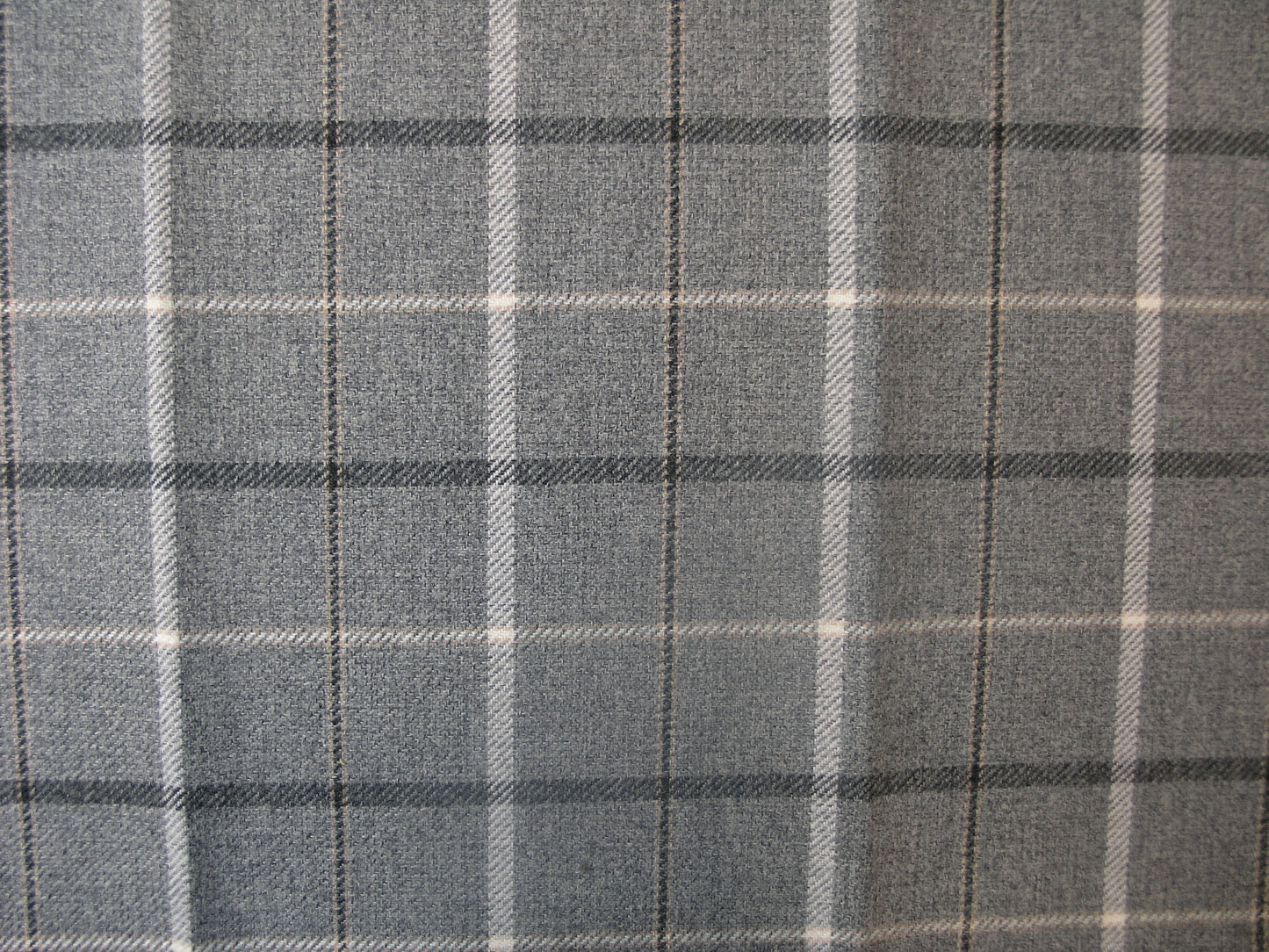 Sophie Tartan Zinc Check Flat Weave Upholstery Fabric - Soft Options upholstery trim