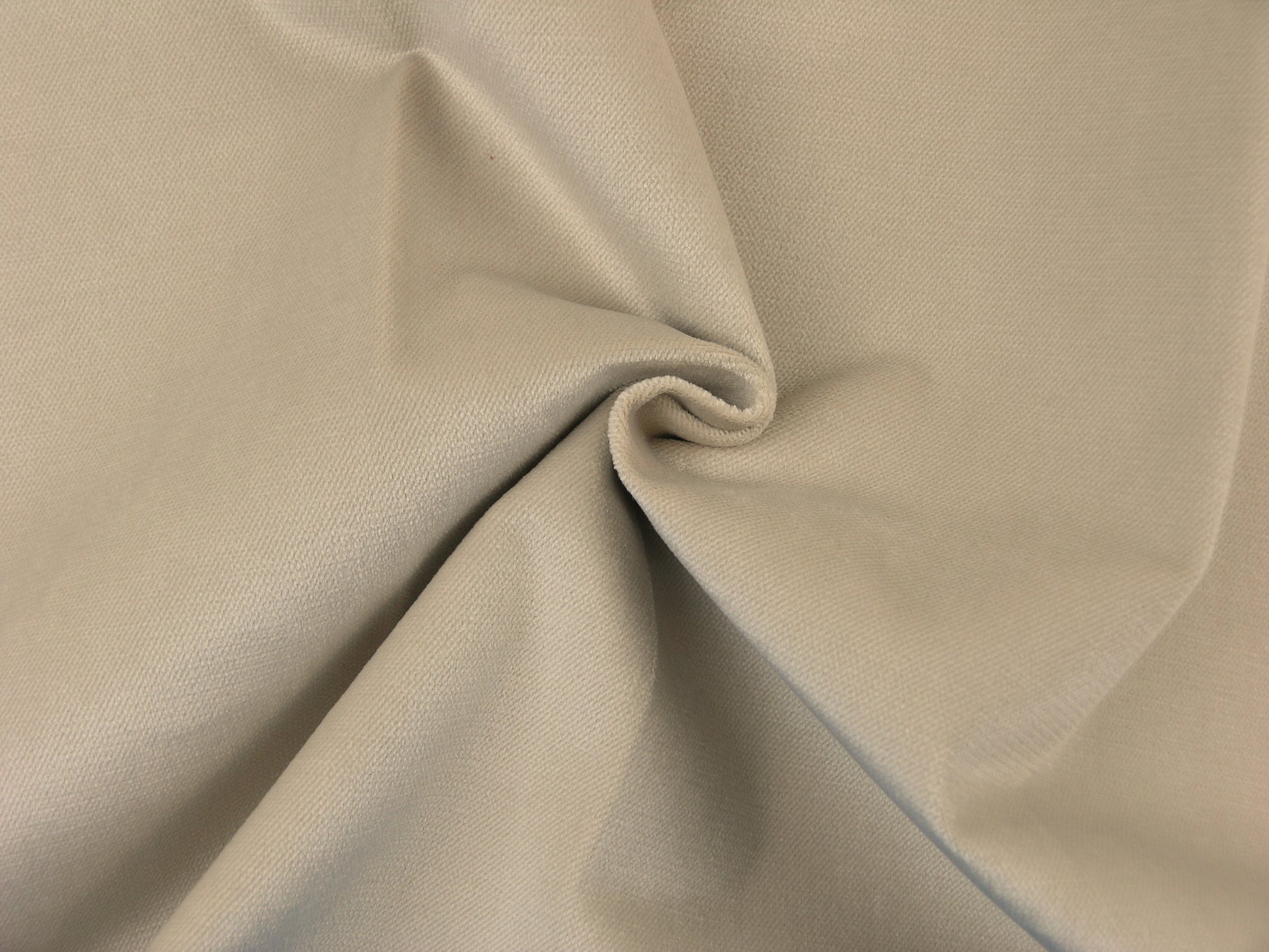 Malta Ivory Velvet Upholstery Fabric