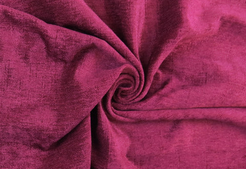 Sherwood Soft Feel Chenille Upholstery Fabric - Lipstick - Soft Options upholstery trim