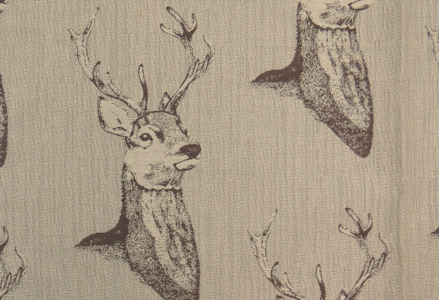 Stag Head Flat Weave Upholstery Fabric - Soft Options upholstery trim
