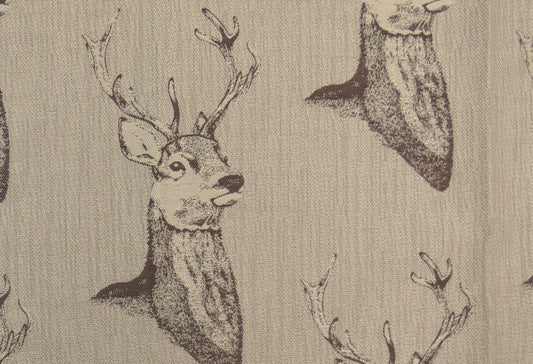 Stag Head Flat Weave Upholstery Fabric - Soft Options upholstery trim