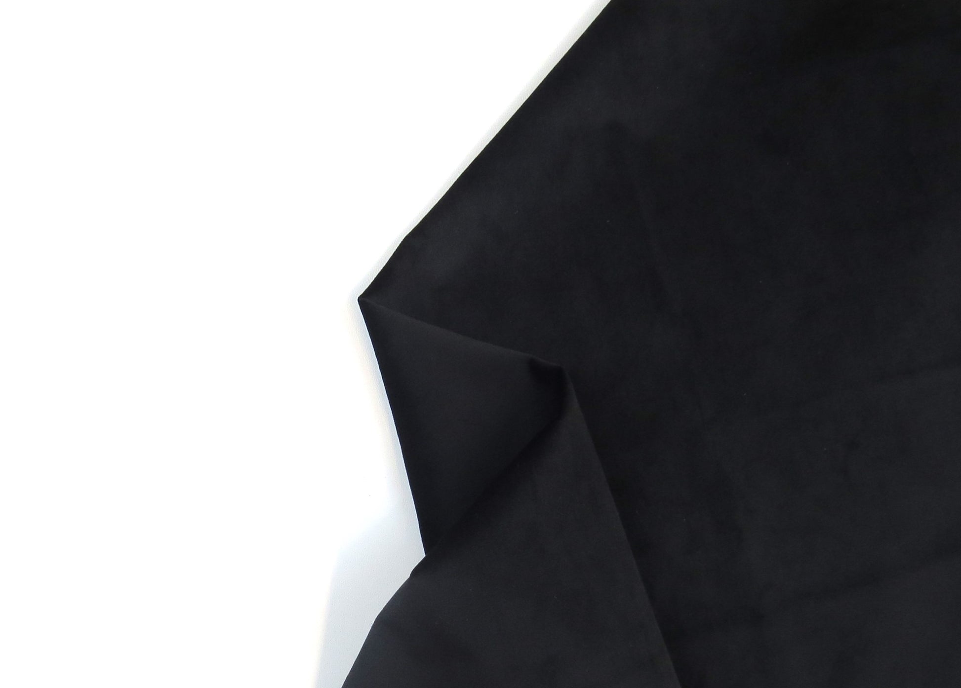 Monaco Black Velvet Upholstery Fabric