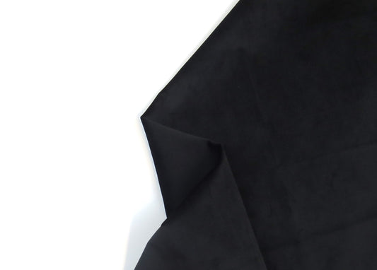 Monaco Black Velvet Upholstery Fabric - Soft Options upholstery trim