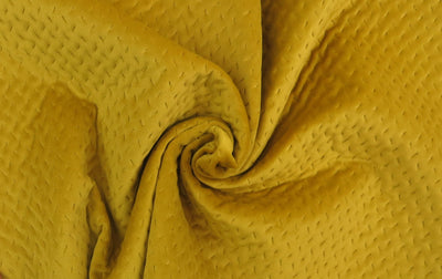 Cascade Quilted Lemon Velvet Upholstery Fabric - Soft Options upholstery trim