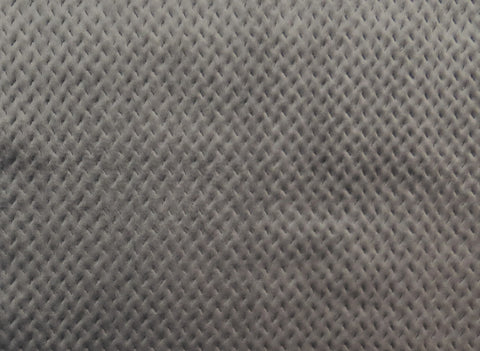 Cascade Grey Quilted Velvet Upholstery Fabric - Soft Options upholstery trim