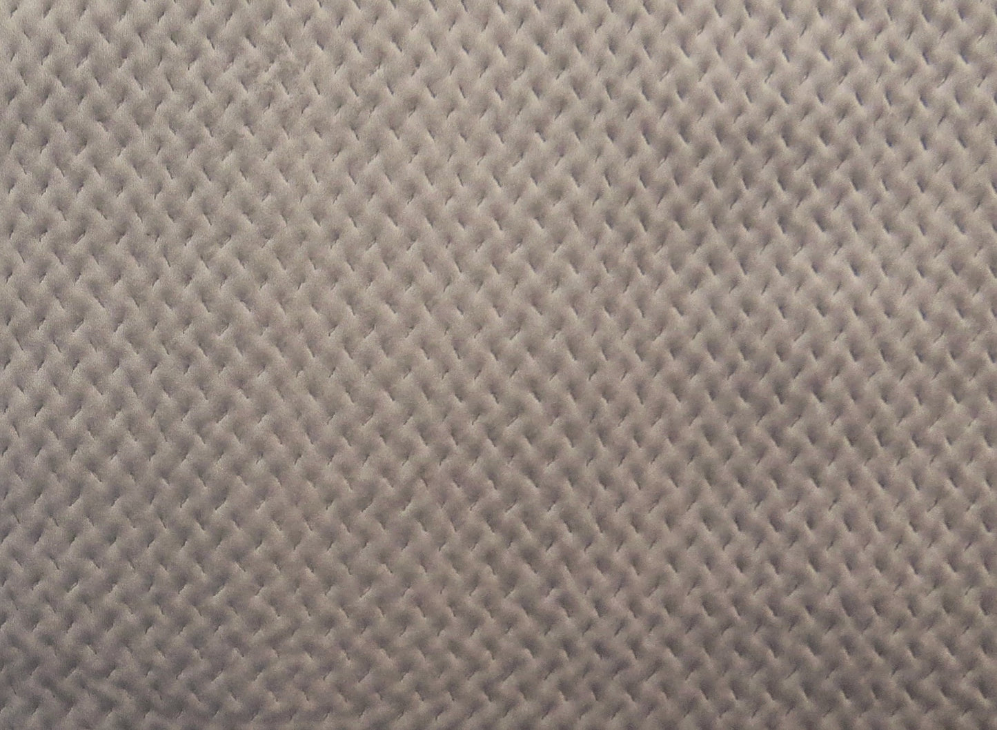Cascade Silver Quilted Velvet Upholstery Fabric