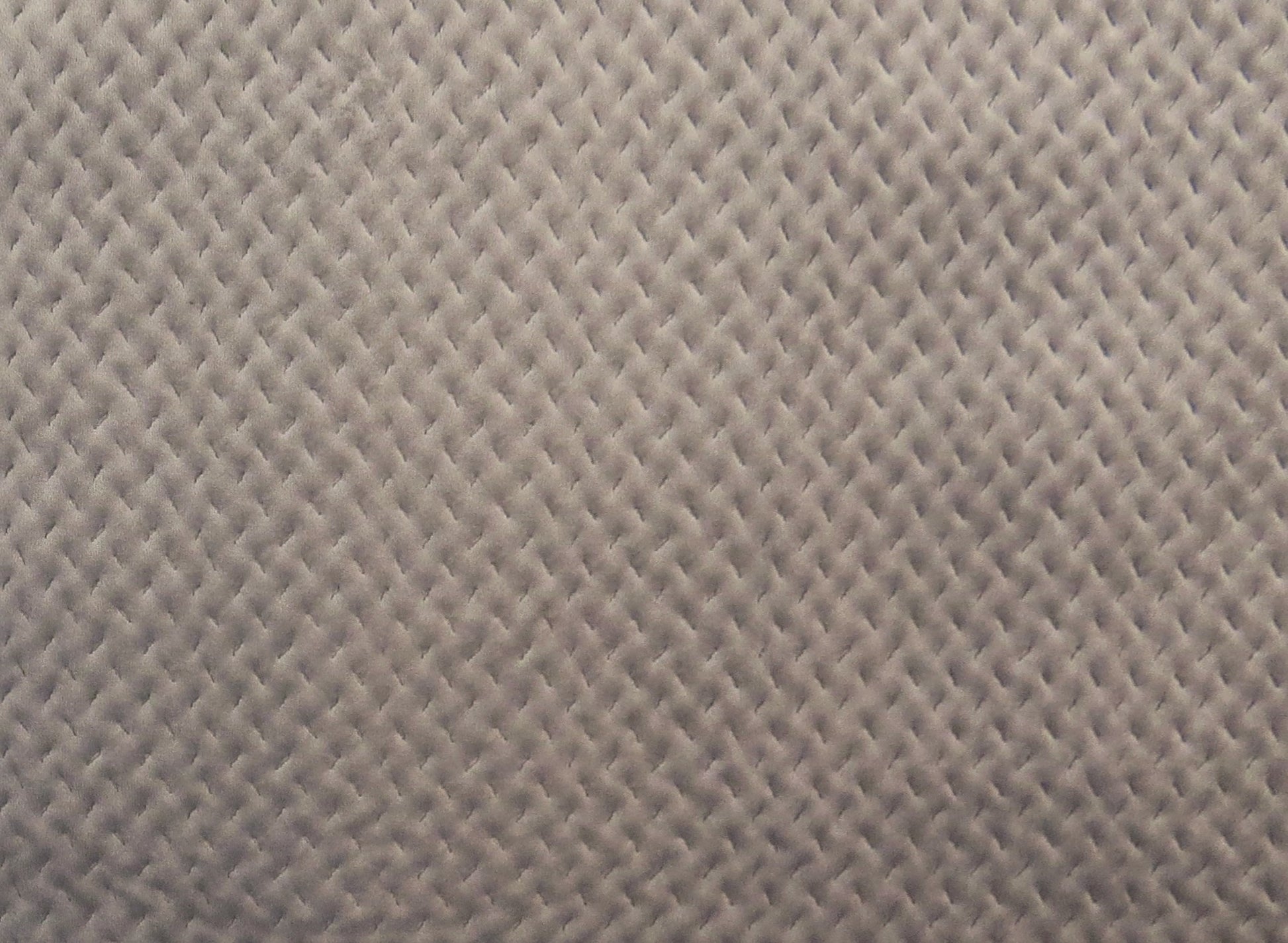 Cascade Silver Quilted Velvet Upholstery Fabric