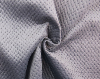 Cascade Steel Quilted Velvet Upholstery Fabric - Soft Options upholstery trim