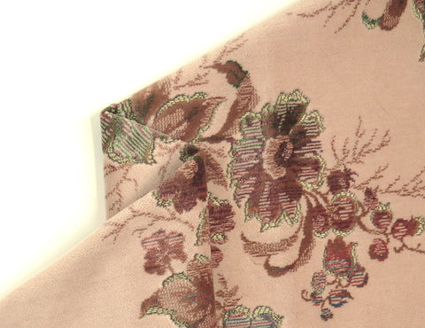 Royal Panel Floral Velvet Upholstery Fabric