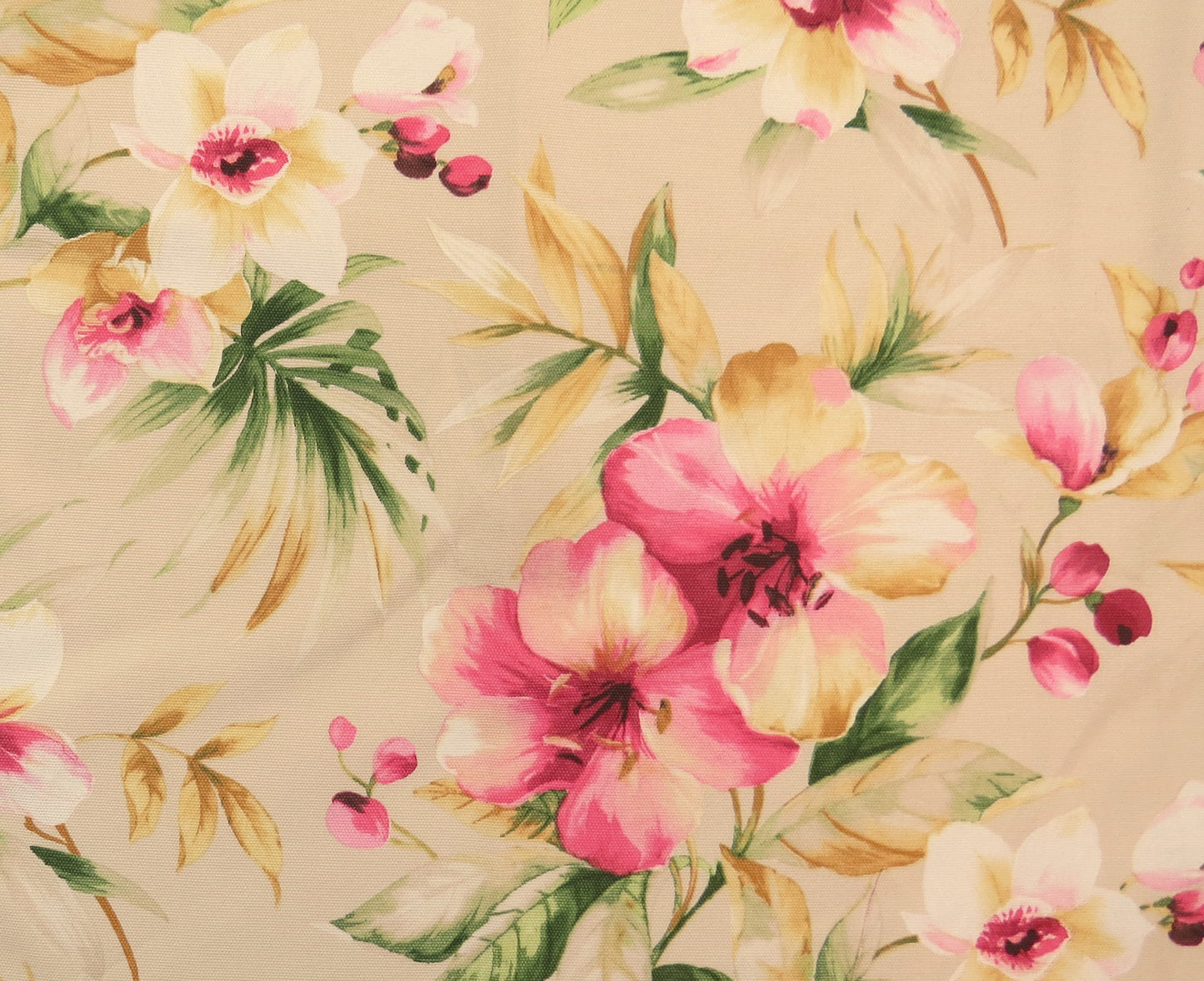 Country Spray Floral Cotton Upholstery Fabric - Soft Options upholstery trim