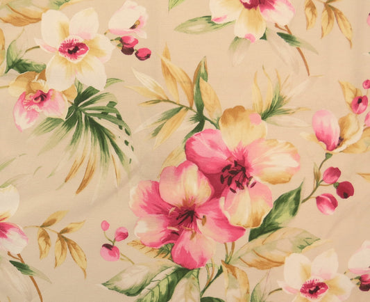 Country Spray Floral Cotton Upholstery Fabric - Soft Options upholstery trim