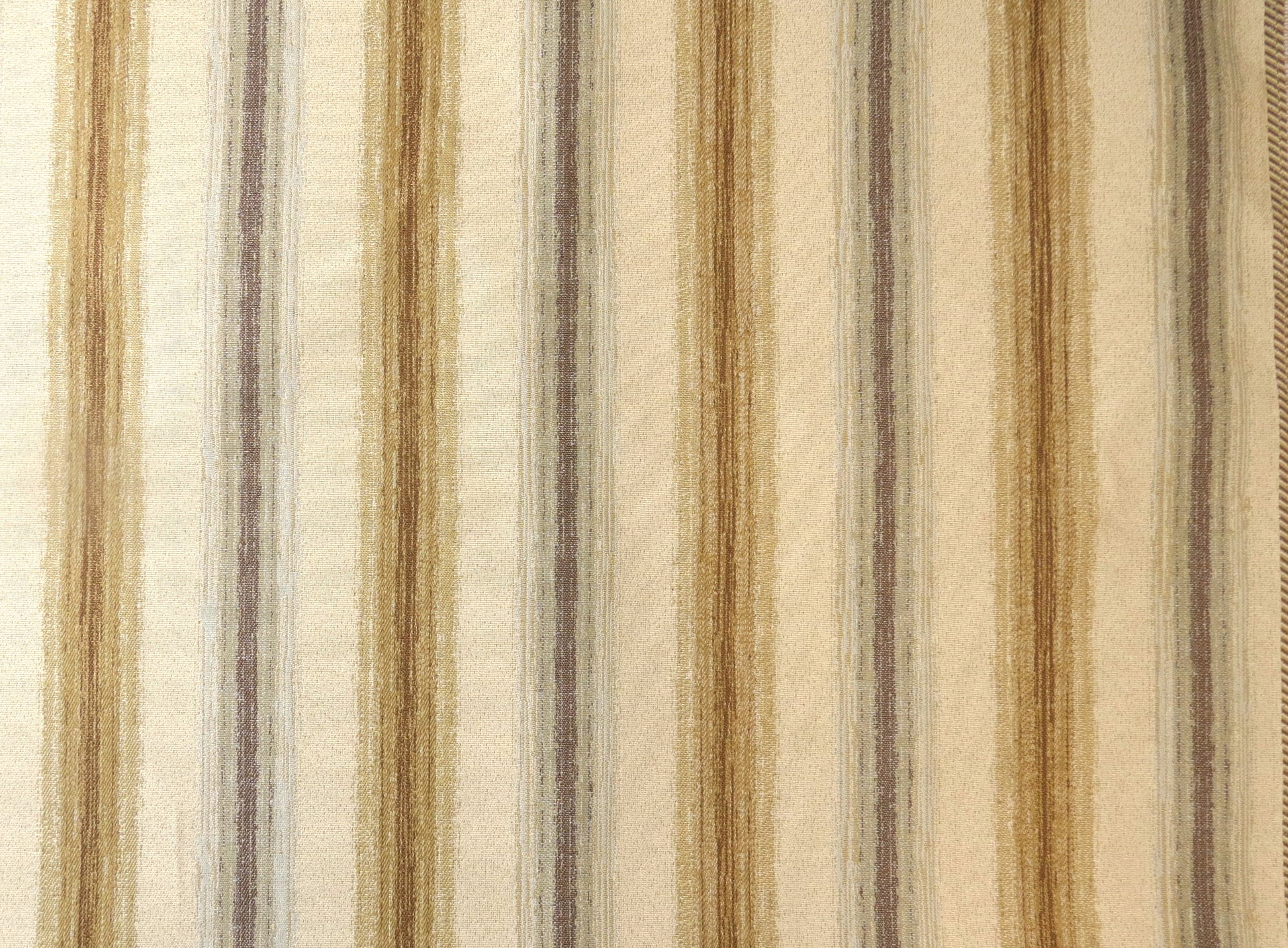 Charleston Mixed Stripe Duck Egg Flat Weave Upholstery Fabric
