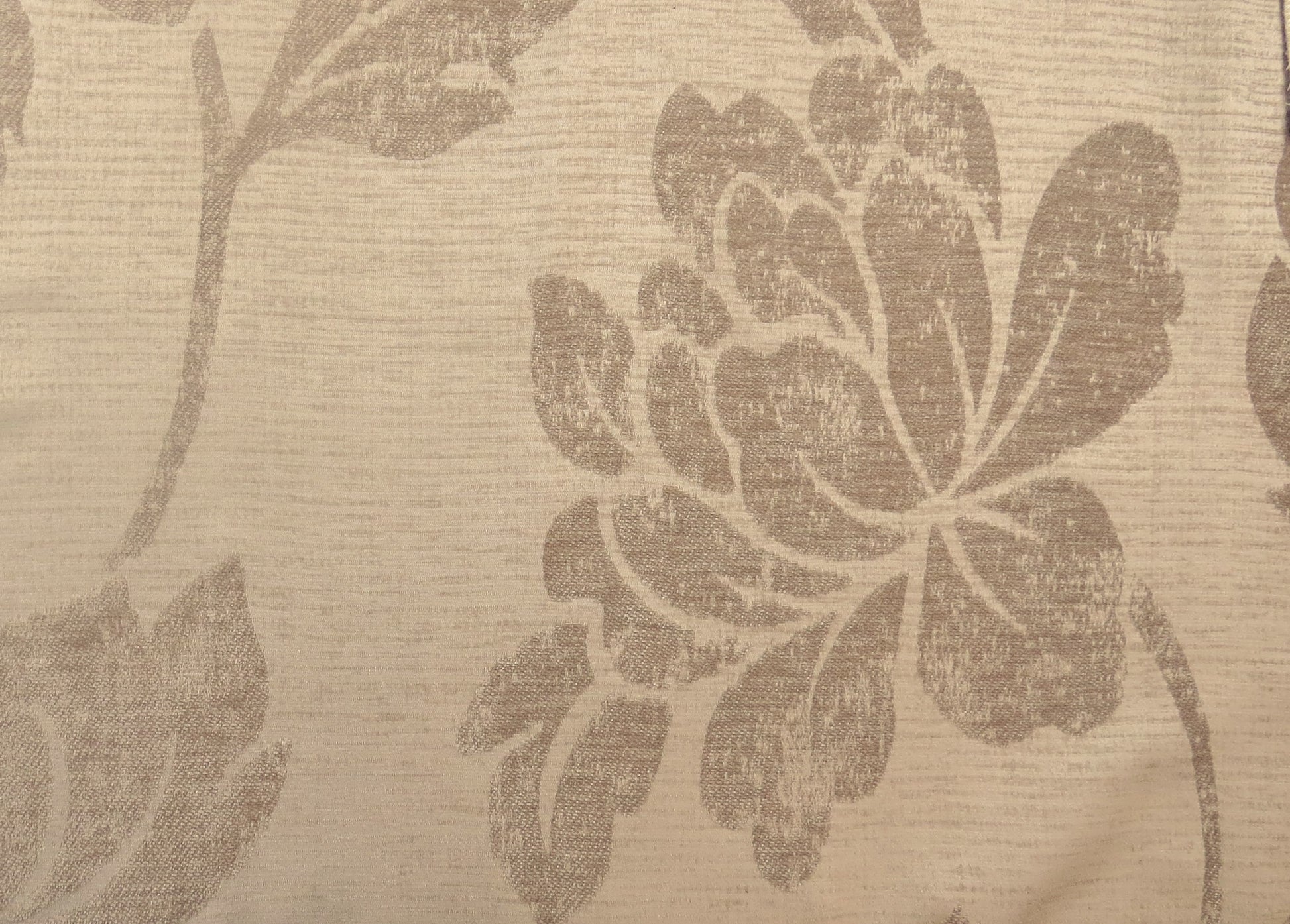 Delta Self Flower Chenille Upholstery Fabric