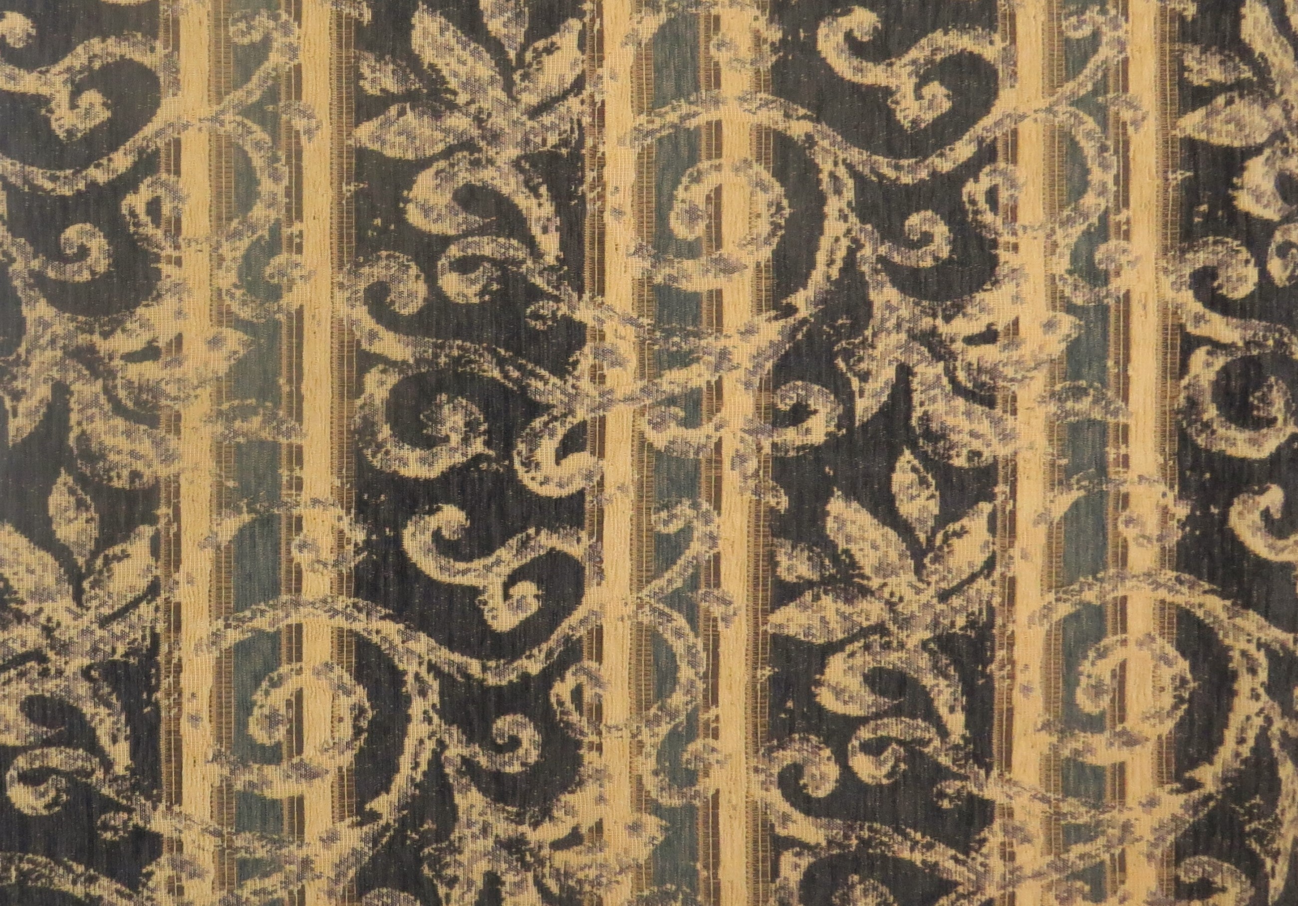 Gradus Floral Stripe Chenille Upholstery Fabric - Soft Options upholstery trim Soft Options Fabric Supplies