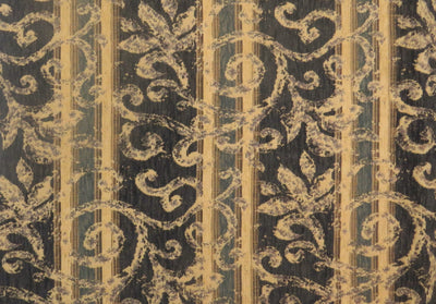 Gradus Floral Stripe Chenille Upholstery Fabric - Soft Options upholstery trim