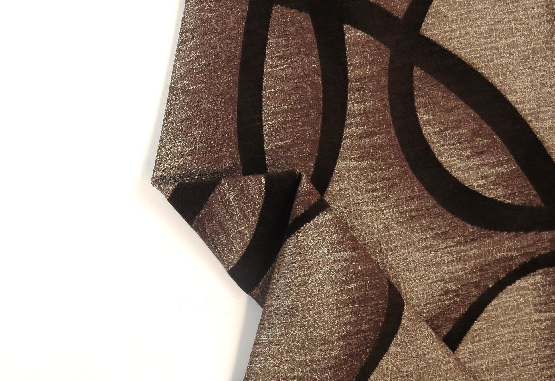 Sandringham Swirl Natural Brocade Upholstery Fabric
